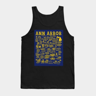 Ann Arbor Map Tank Top